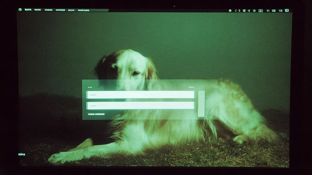 Login-Bildschirm mit Sicherheitsfrage