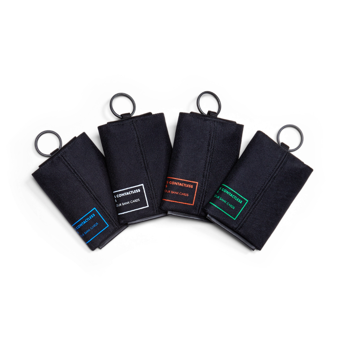 RFID safe wallet - Blauer Druck