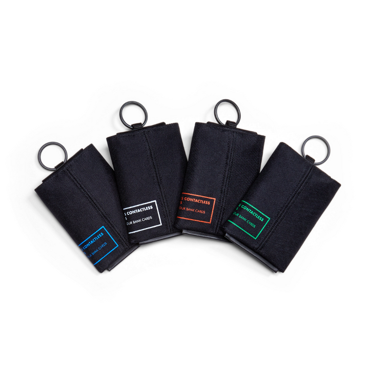 RFID safe wallet - Blauer Druck