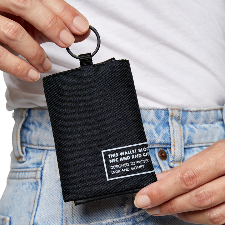 RFID safe wallet - Blauer Druck