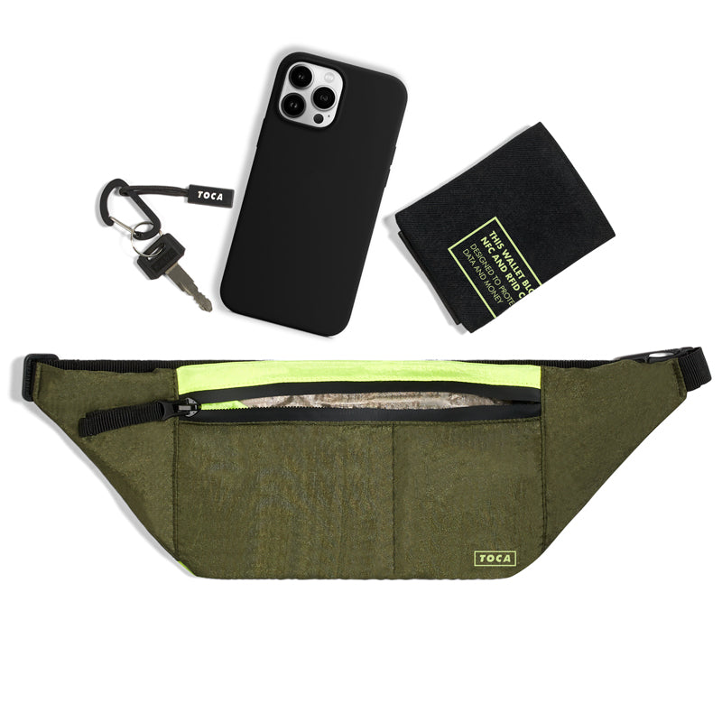 TOCA EMF schützende Gürteltasche für Damen und Herren - Grün